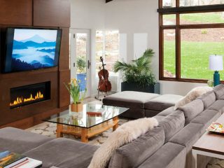 Living room design ideas center around comfort