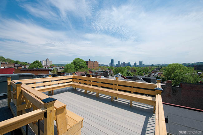Rooftop patio comes with the ultimate view