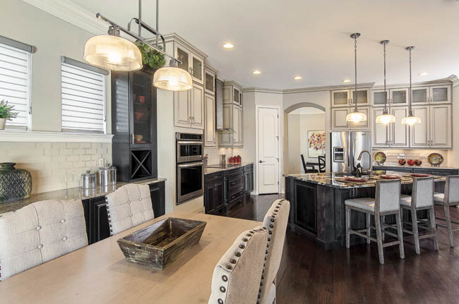 Merillat Cabinets portray a modern rustic look