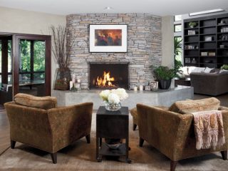 Home interior design creates a soothing atmosphere