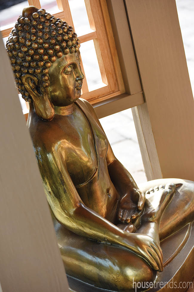 Meditation pavilion with a Buddha statue