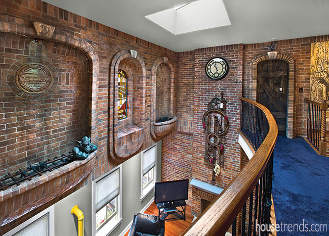 Stained glass window adds color to a home