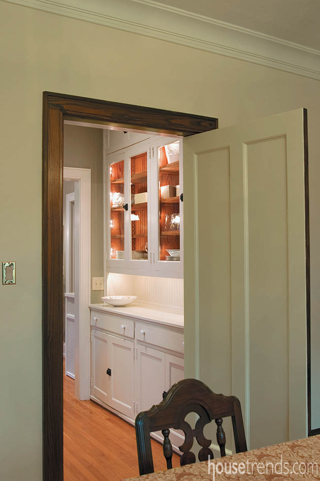 Butler's pantry survives a remodel