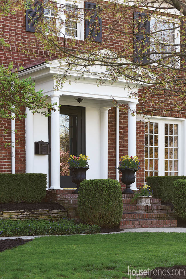 New covered entry fits seamlessly into design