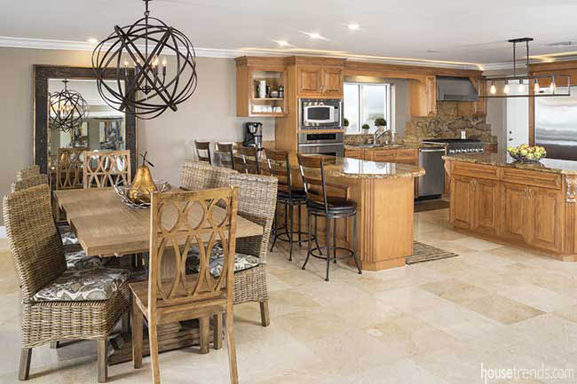 Kitchen remains untouched through remodel