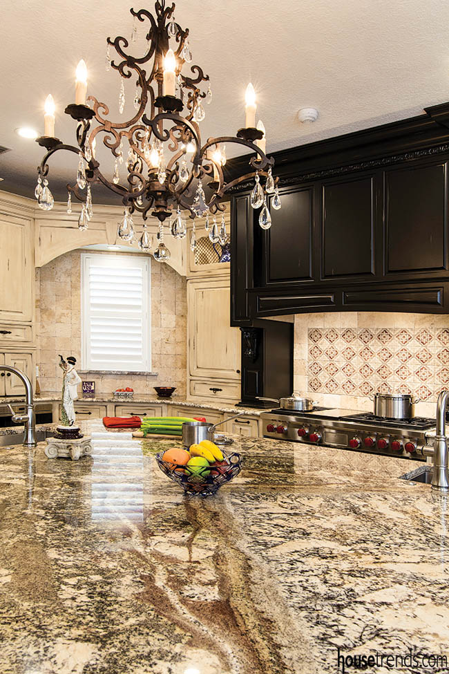 Granite countertops come together as one