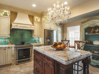 Countertop options reflect the homeowner's style
