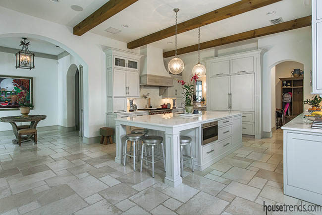 Kitchen island with seating brings a family together