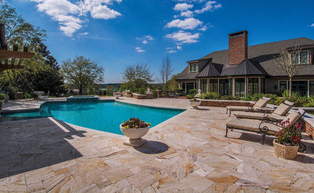 Outdoor cushions add personality as well as comfort