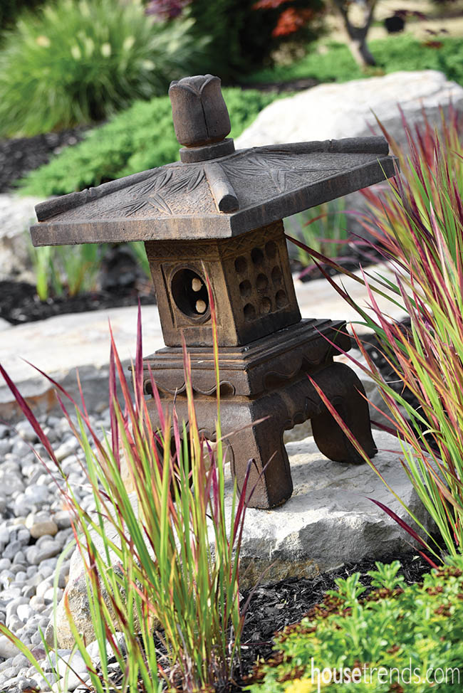 Yard art adds character to an outdoor living space