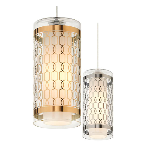 Pendant lighting gets a stylish pattern