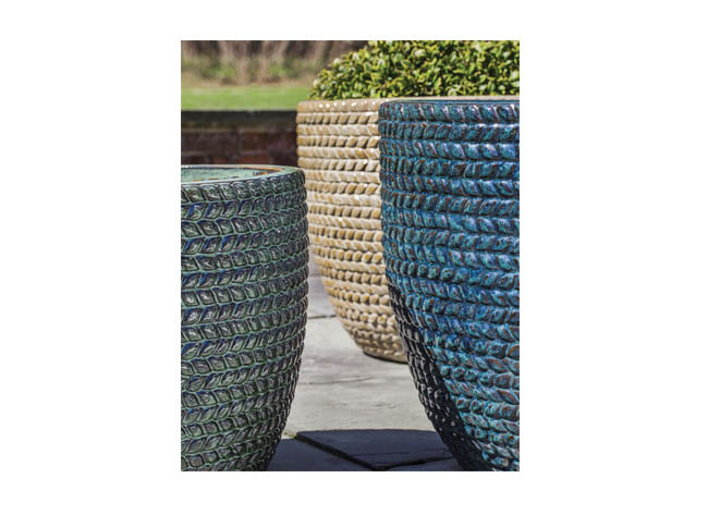 Planter adds texture to outdoor living spaces