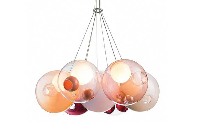 Colorful pendant lights from BOCCI