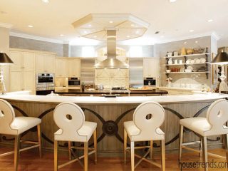 Stainless steel hood shines in a kitchen design