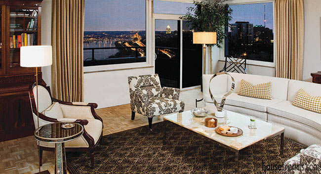 Living room with a view