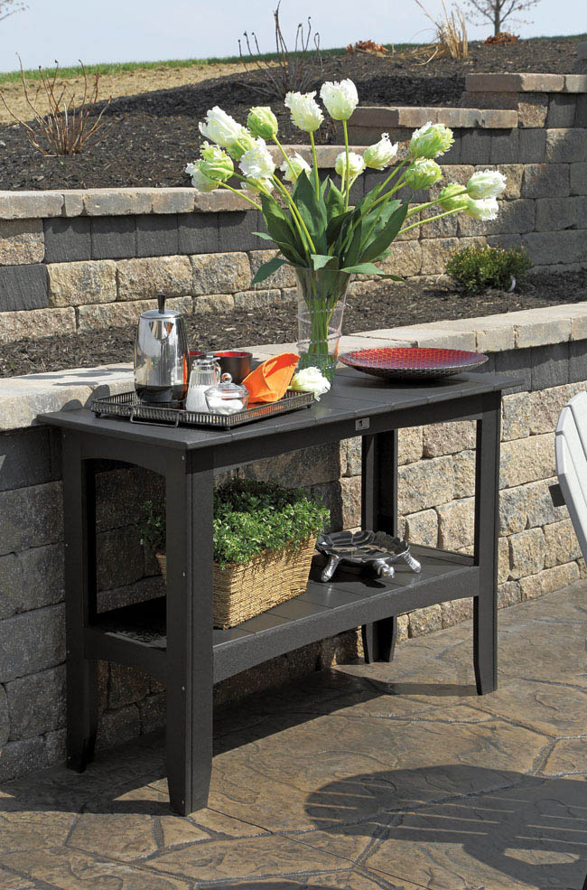 A simple landscape design sets the background