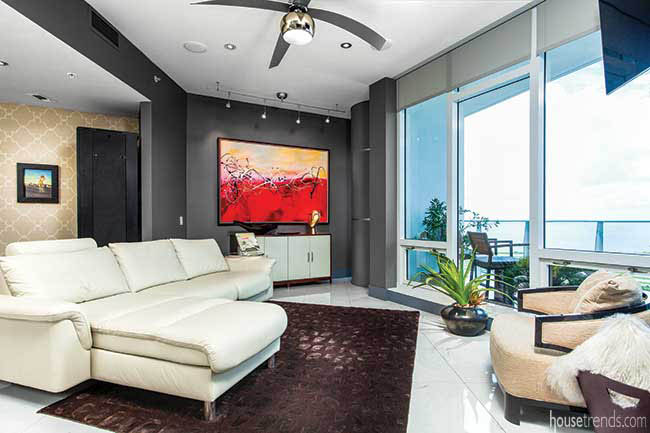 Artwork and stunning view fight for the spotlight