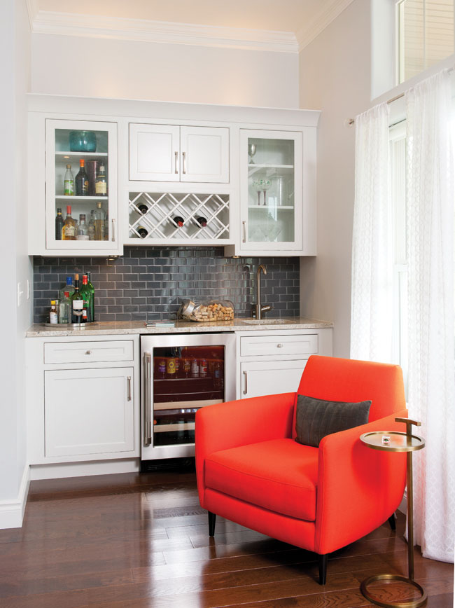 Wet bar gets a wow factor