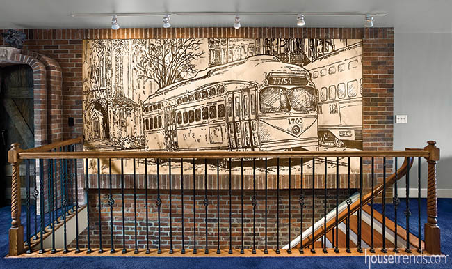 Mural shows off an owner's memories