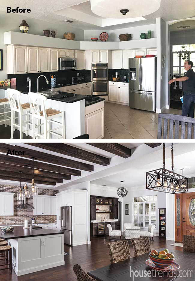 Remodel creates open kitchen design