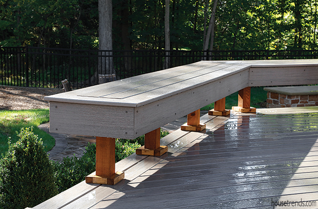 Benches conceal outdoor lighting