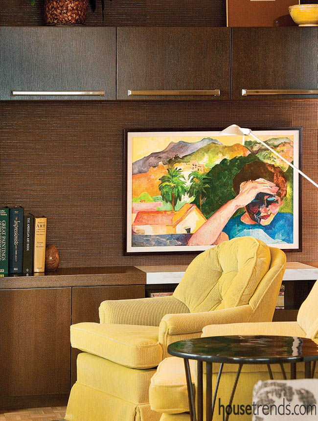 Artwork adds color to a study