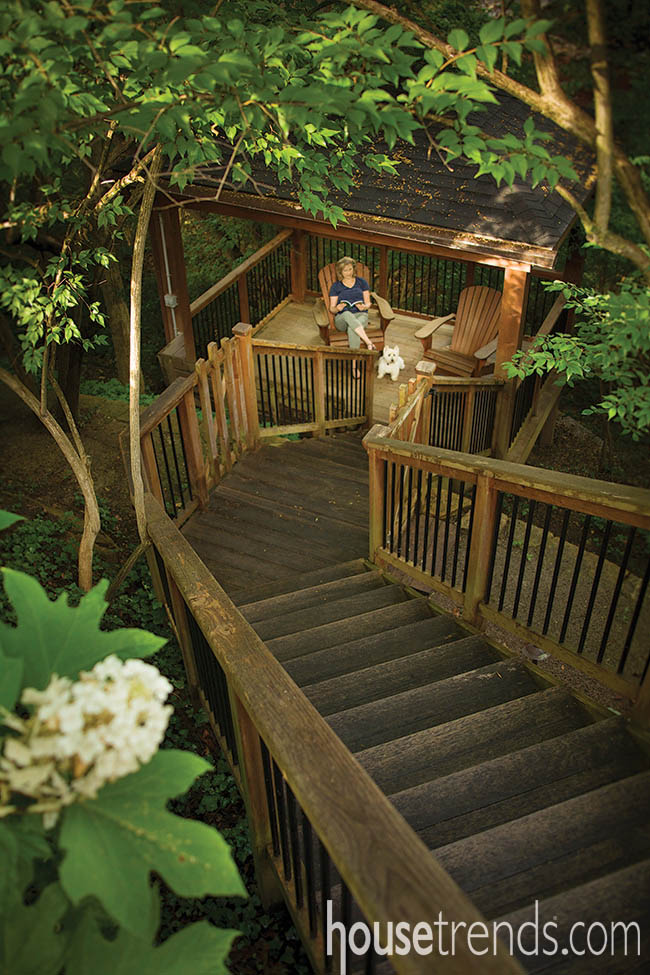 Pavilion creates a sense of privacy