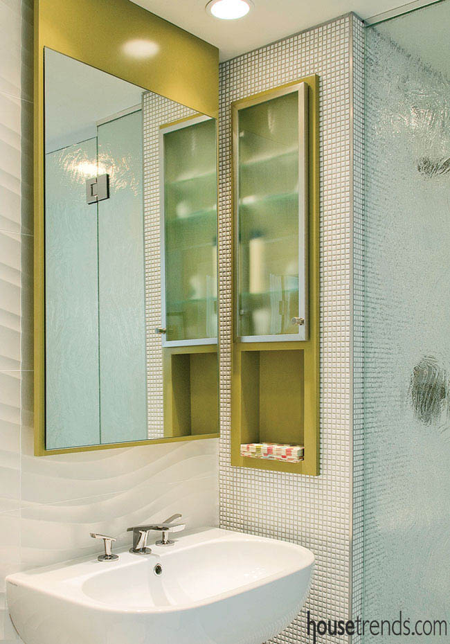 Tile adds character to a bathroom design