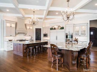 Kitchen islands offer plenty of prep space