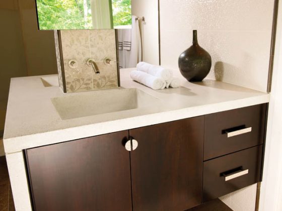 Bathroom vanities get a contemporary flair