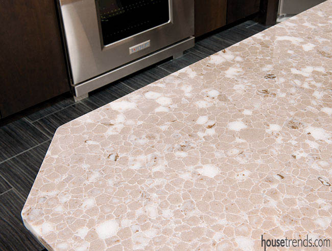 Caeserstone quartz pops in a kitchen design