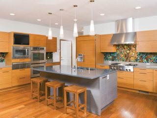 Kitchen cabinets offer a unique design