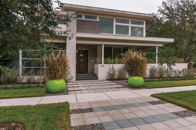 Sleek home design in a historical neighborhood