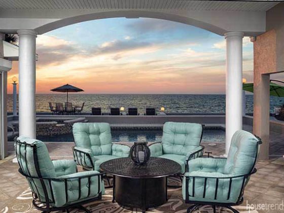 Outdoor living space with a gorgeous view