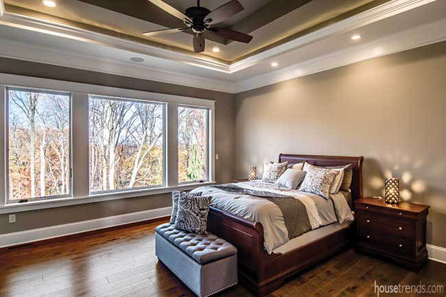 Master bedroom gets a view