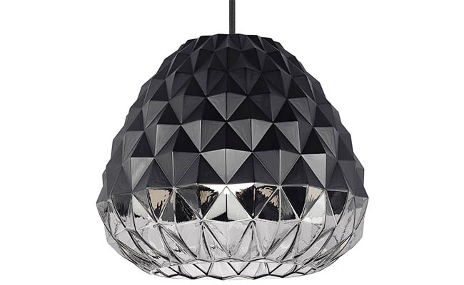 Pendant light plays with the light and darkness