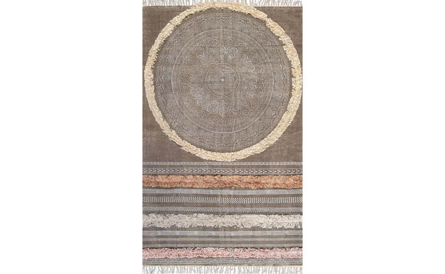 Rug with a variety of textures