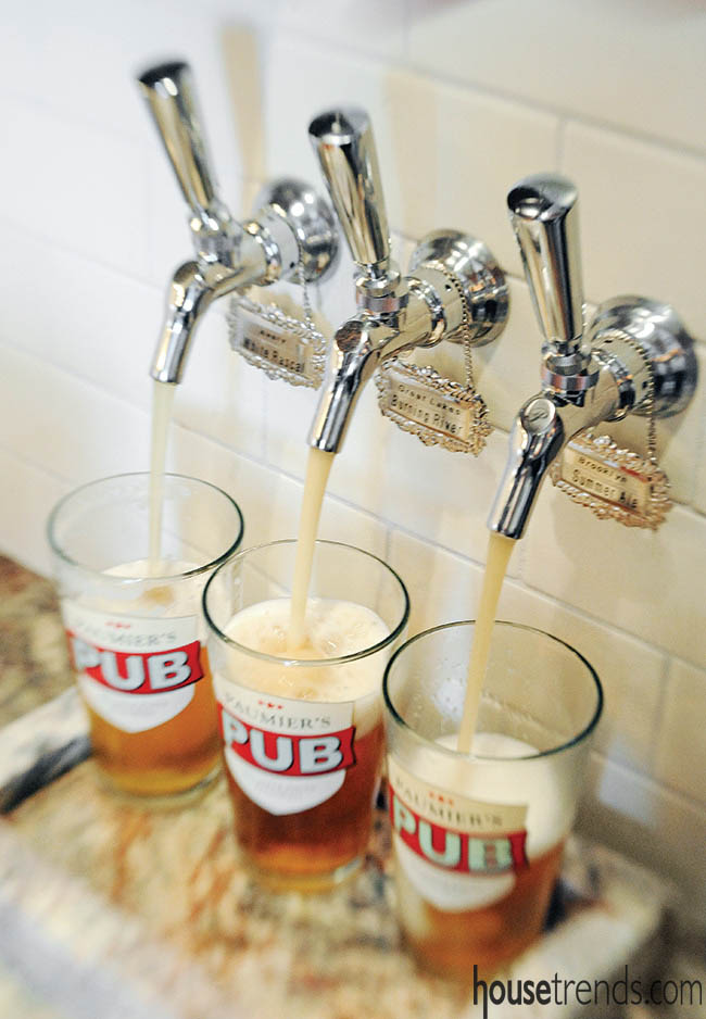 Beer tap allows for easy entertaining