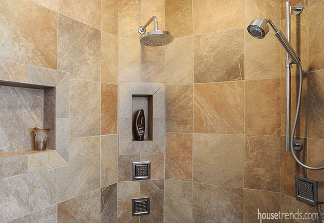 Kohler appliances give a variety of shower options