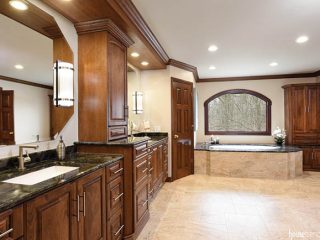 Bathtub gets privacy at a flip of a switch