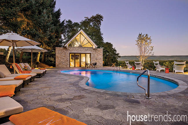 Swimming pool gets a stylish makeover