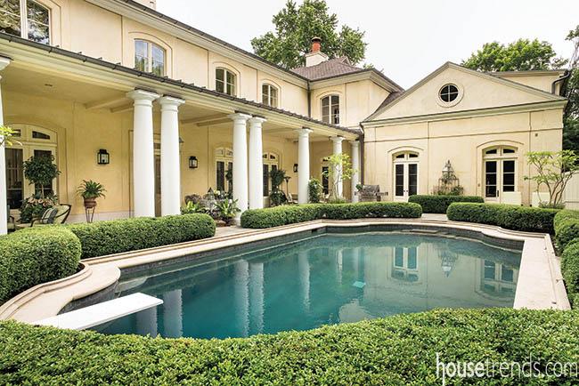 Inground pool gets a central location