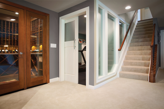 Basement flooring keeps the home flowing