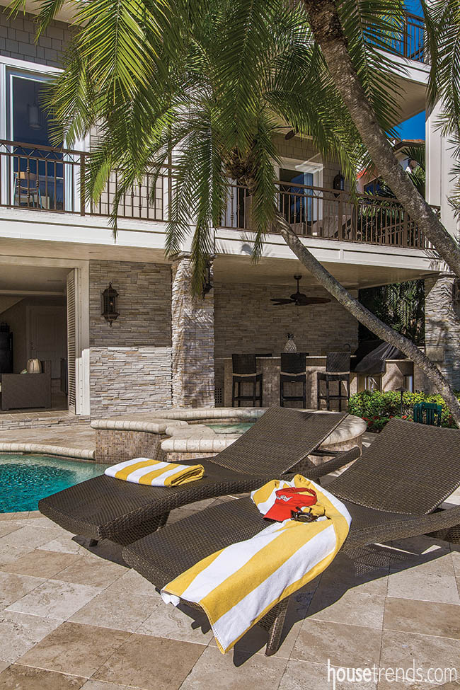 Lounge chairs get a prime location