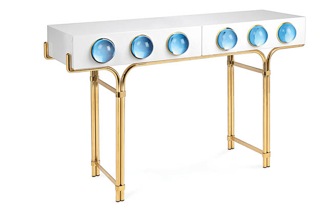 Console with a little git of glamour