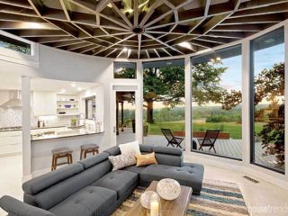 Unique ceiling catches the eye