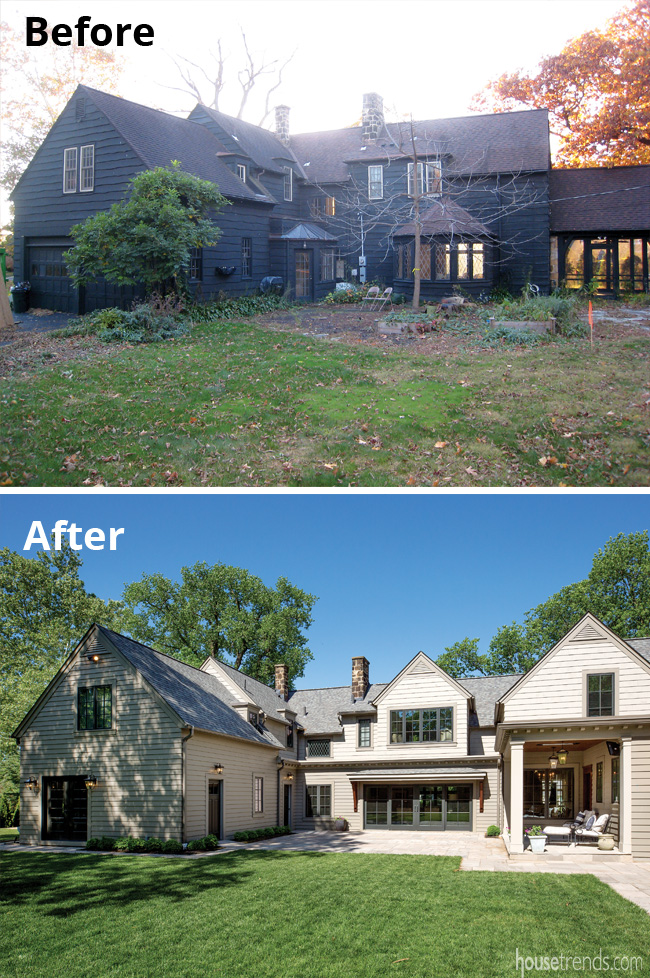 Porch addition makes hope U-shaped