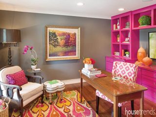 Cabinetry shines in a home office