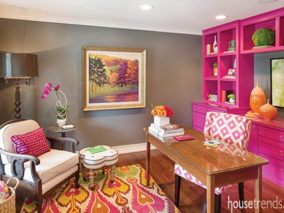 Cabinetry shines in a home office