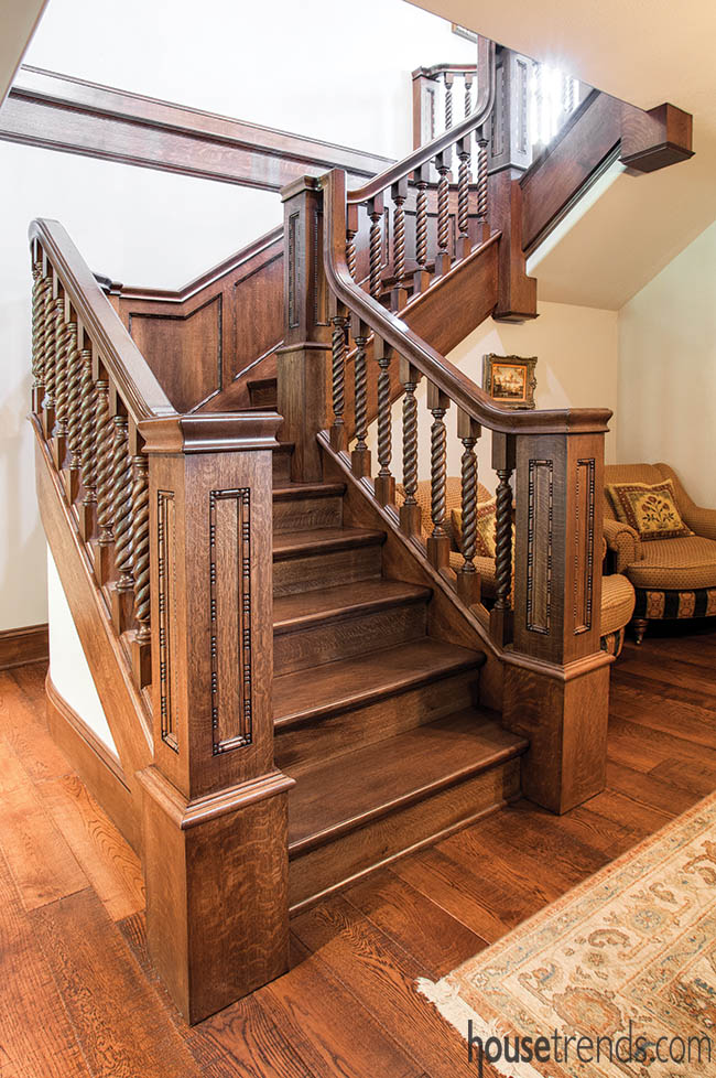Staircase design mimics the past